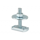 M10 x 40mm Hammer Head Channel Stud Nut & Washer